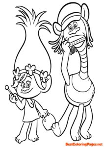 Trolls coloring pages