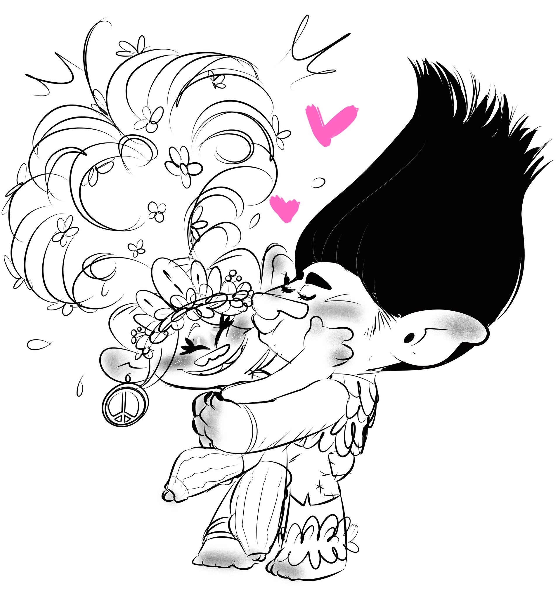 Manny ð trolls spoilers on x flowers constantly growing in poppys hair is back babey httpstcolqfetkj x