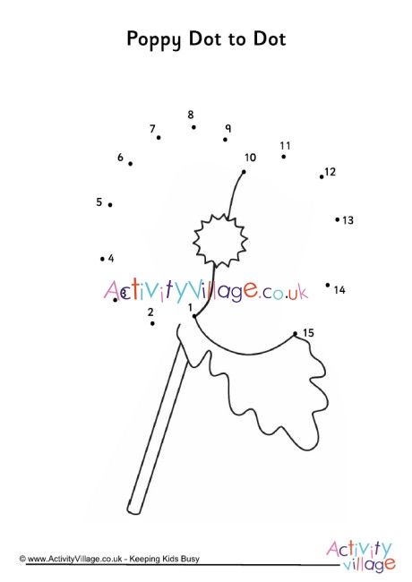 Poppy dot to dot remembrance day poppy remembrance day activities remembrance day posters