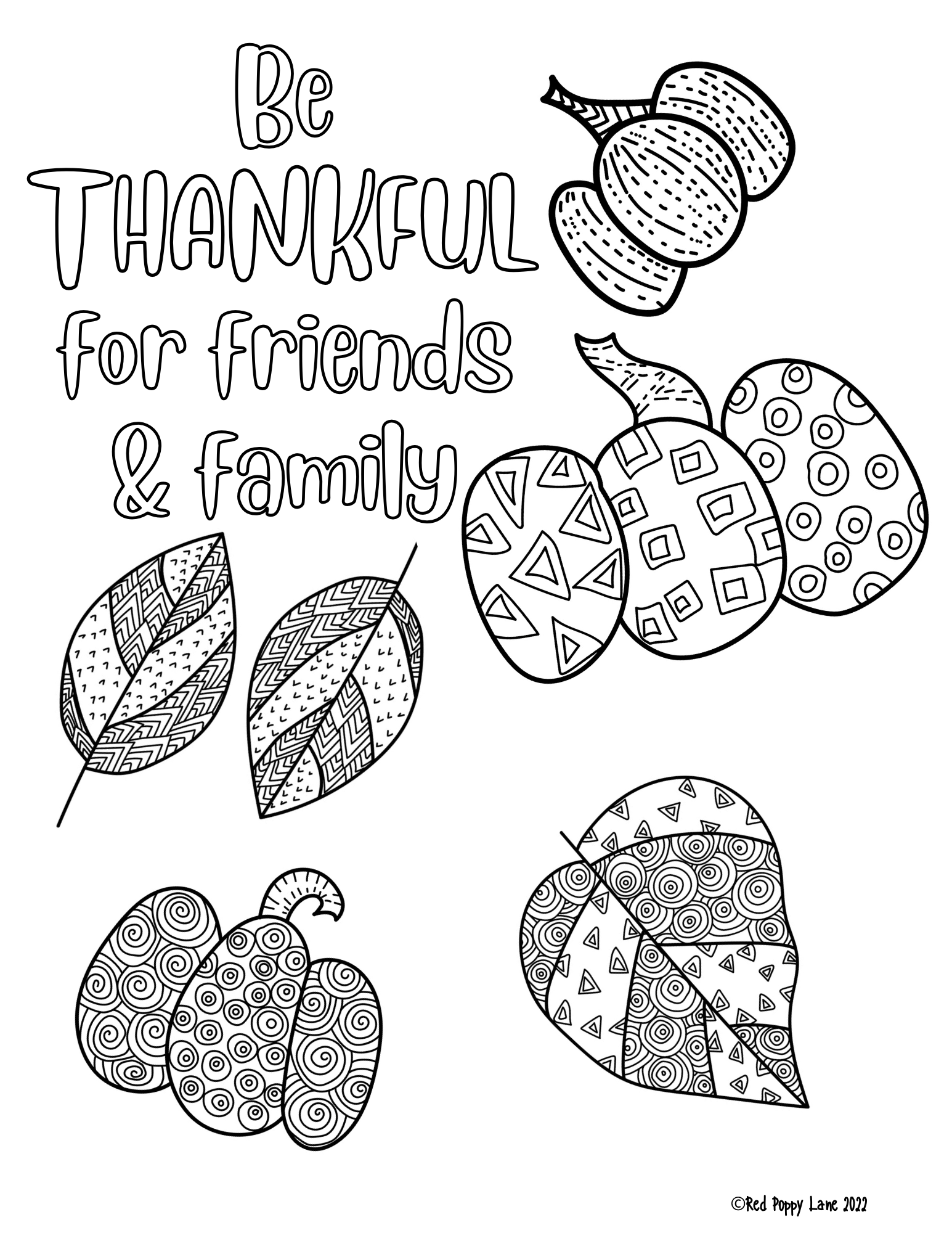 Free coloring sheets â red poppy lane