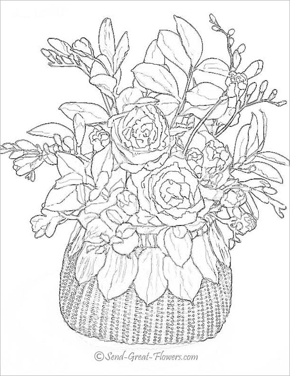Poppy coloring pages