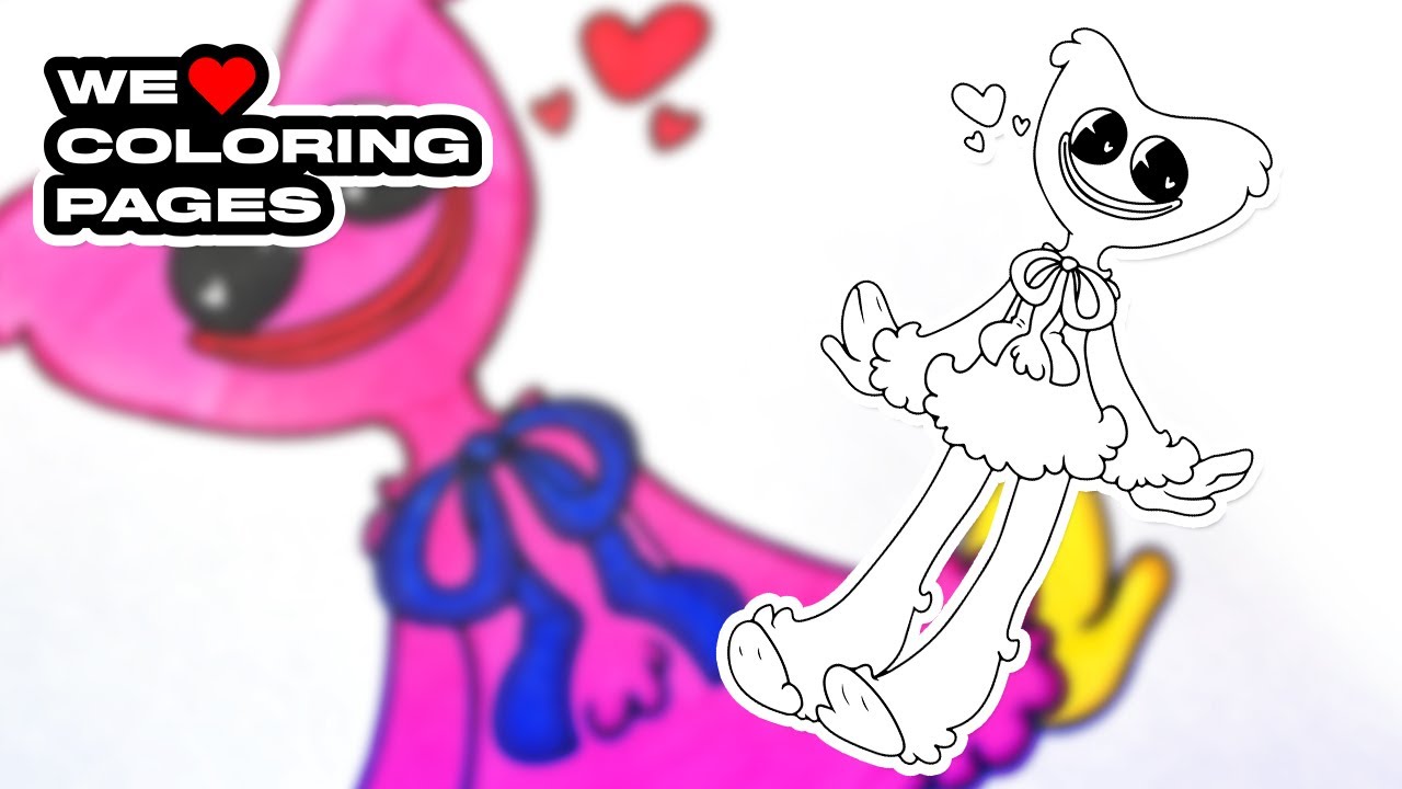 Kissy issy poppy playtie coloring page we âï coloring pages