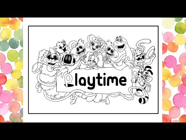 Poppy playtime project coloring pages the biggest coloring book poppy playtime all characters