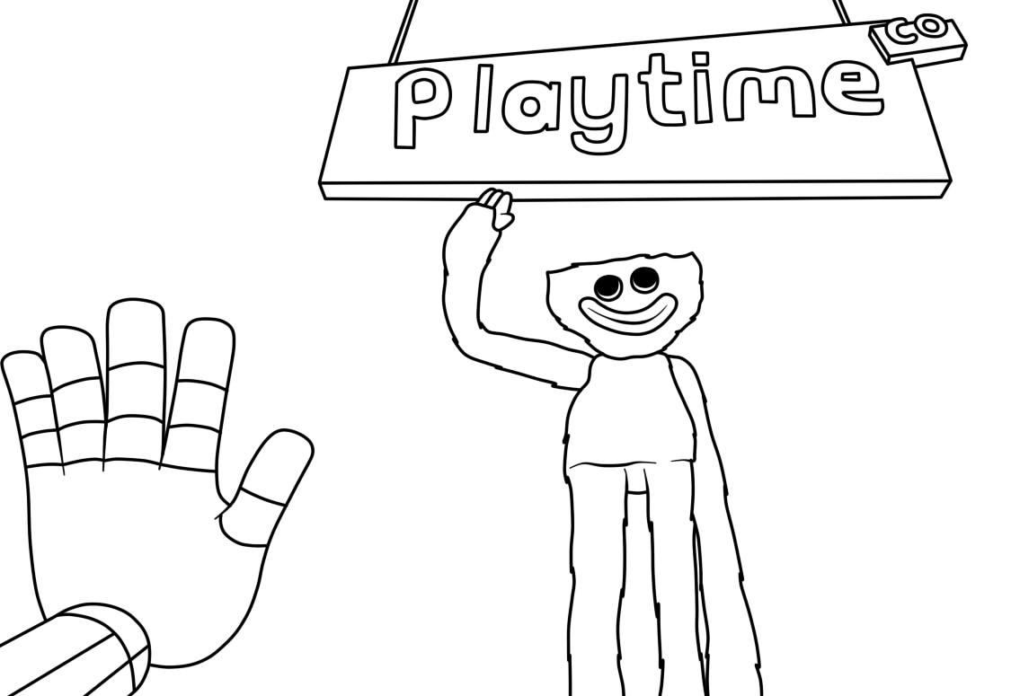 Coloring pages poppy playtime