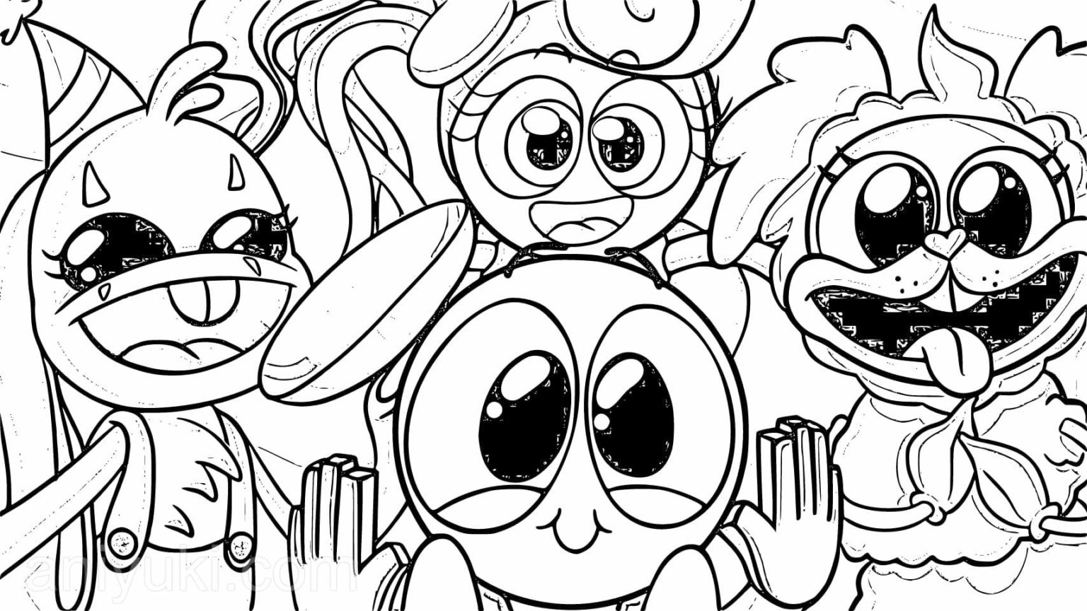 Poppy playtime coloring pages