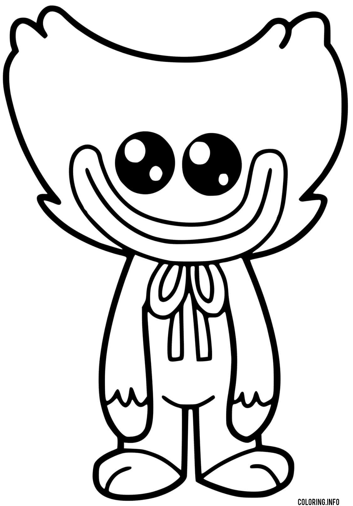 Blue poppy playtime huggy wuggy coloring page printable