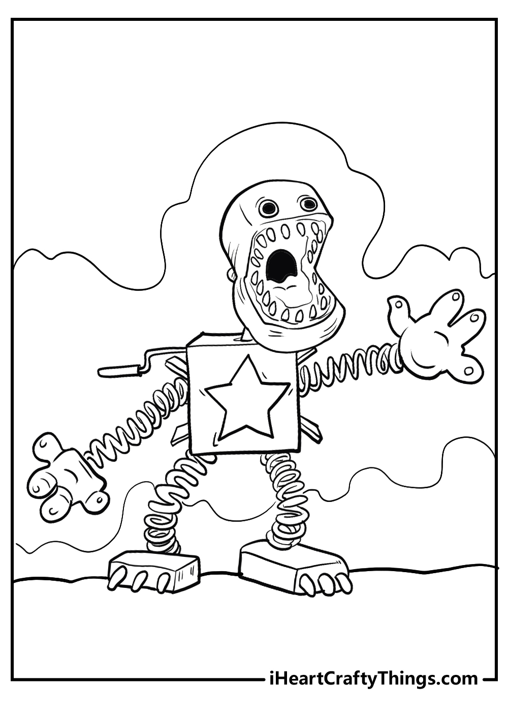 Printable poppy playtime coloring pages updated
