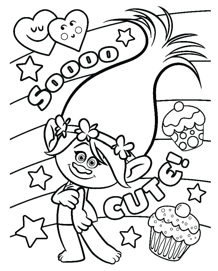 Poppy coloring pages