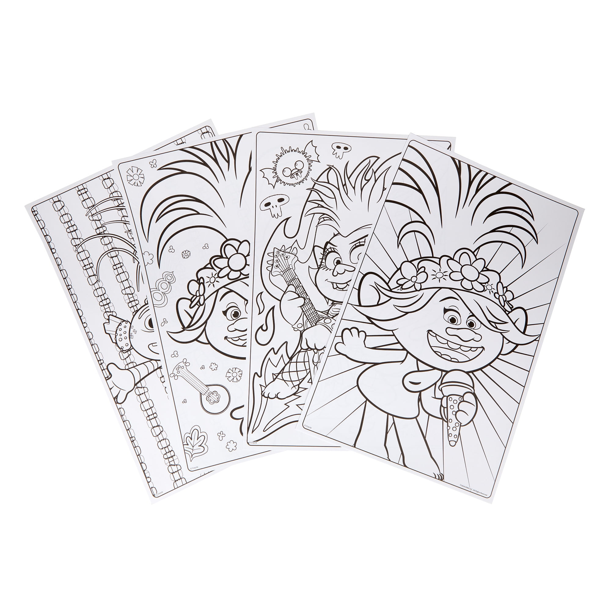 Crayola trolls giant coloring pages sheets for ages