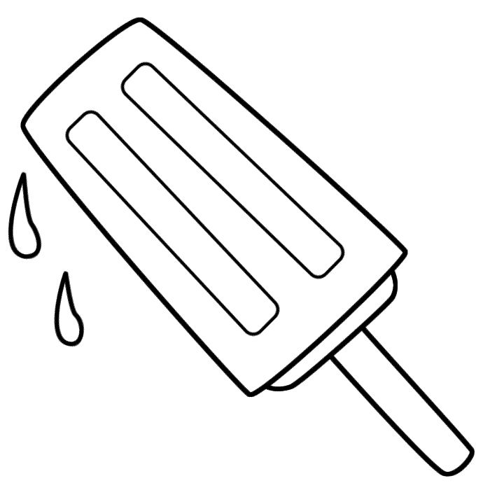 Coloring page popsicles coloring pages ice cream crafts