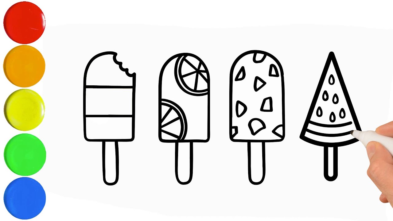 How to draw waterelon ice crea ice crea drawing