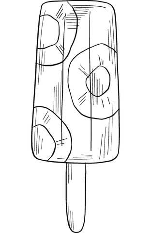 Kiwi popsicle coloring page free printable coloring pages