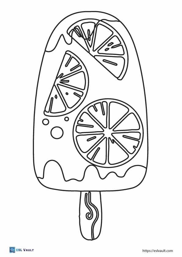 Free lemon coloring pages pdf