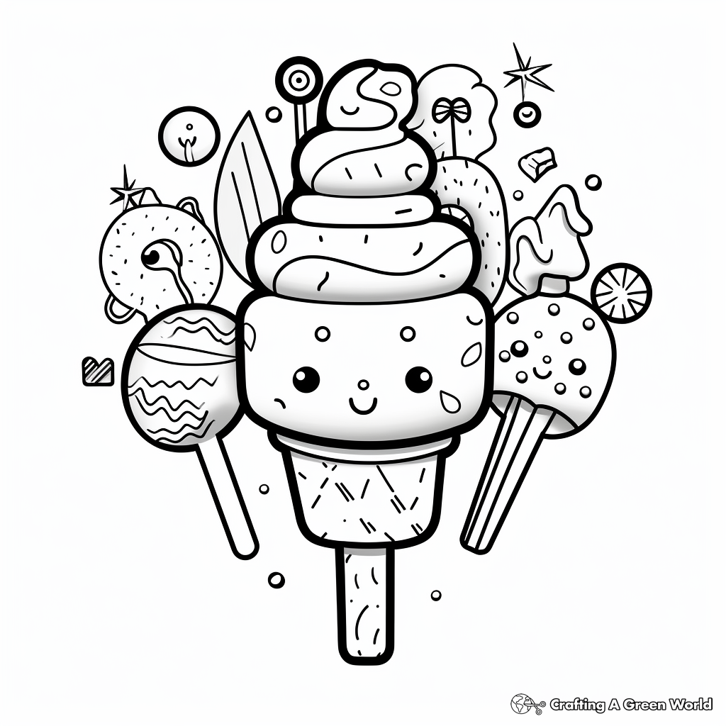 Ice cream coloring pages
