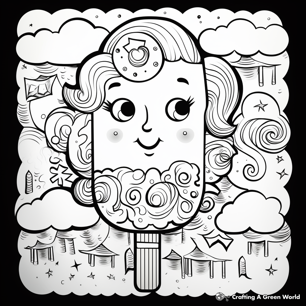Popsicle coloring pages