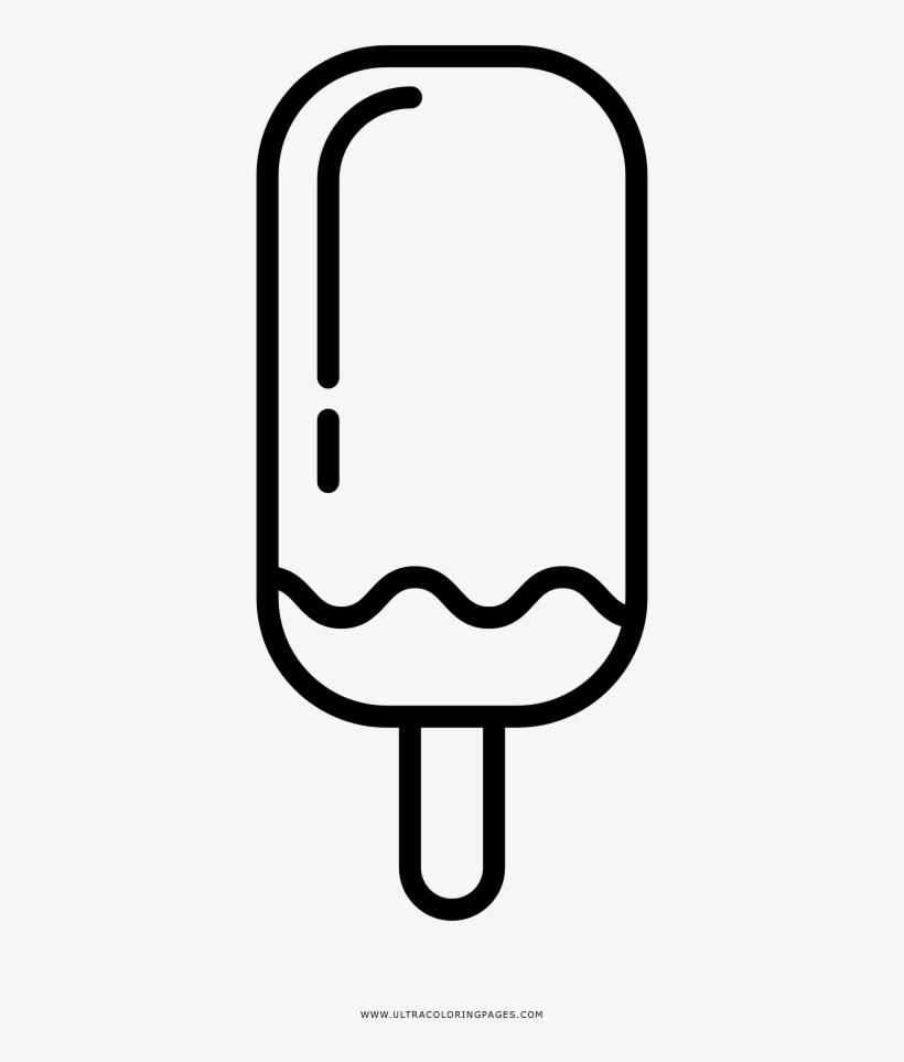 Popsicle coloring page transparent png