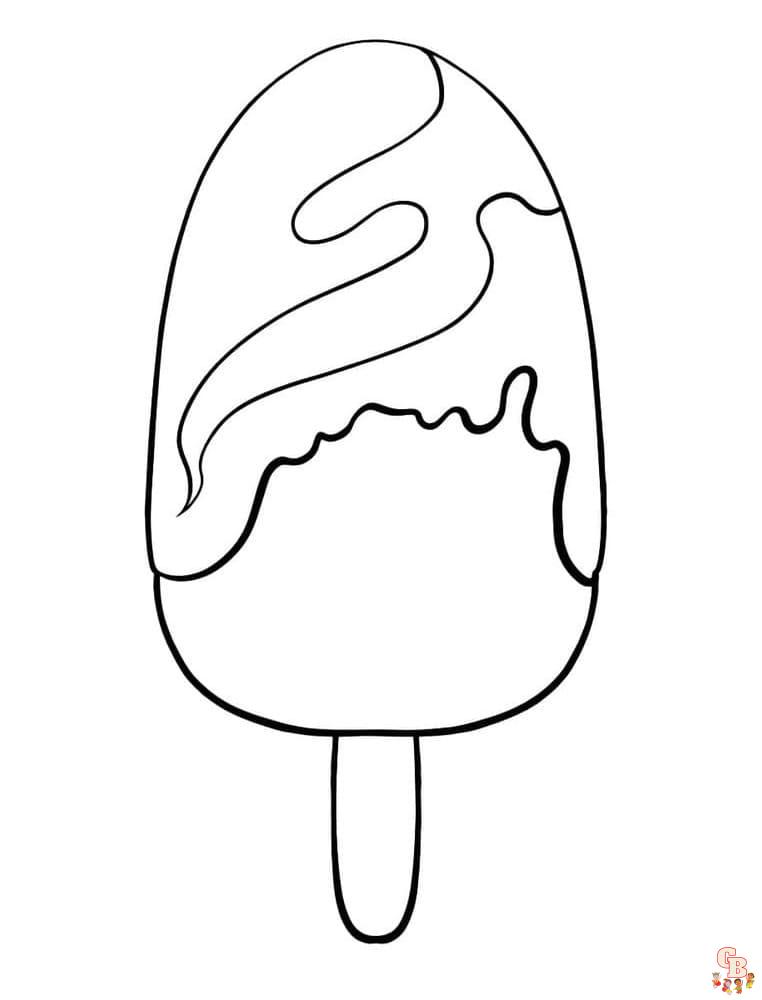 Free printable popsicle coloring pages for kids