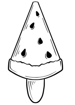 Popsicle coloring pages â by pagequest tpt