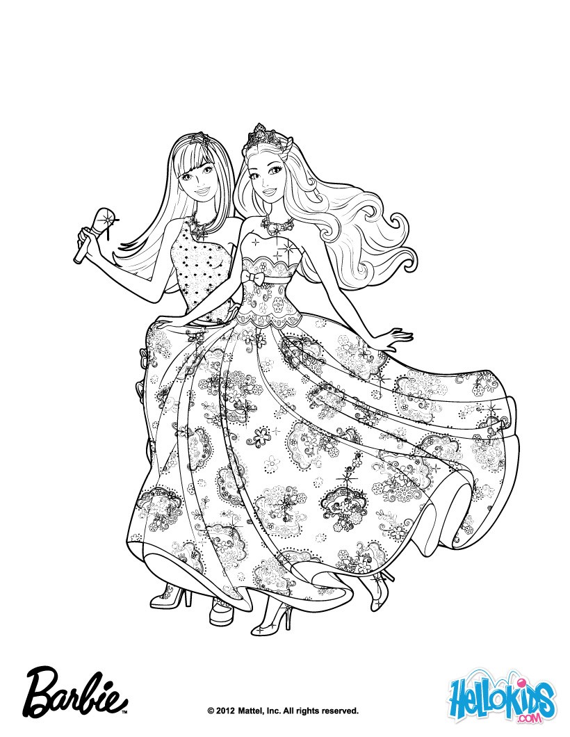 Friends forever music coloring pages