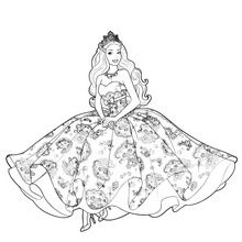 Princess of meribella coloring pages