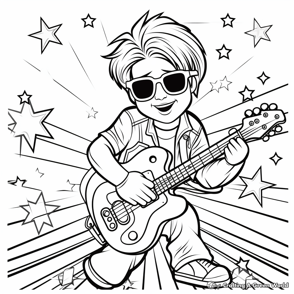 Music coloring pages