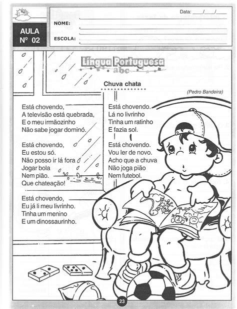 Atividades de alfabetizaãão interpretaãão de texto