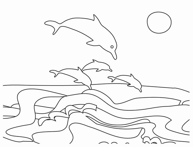 Desenhos do pãr do sol lindos â para imprimir e colorir