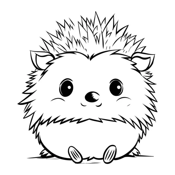 Doodle hedgehog vector images