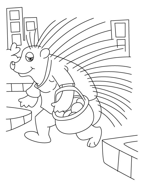 Porcupine coloring pages