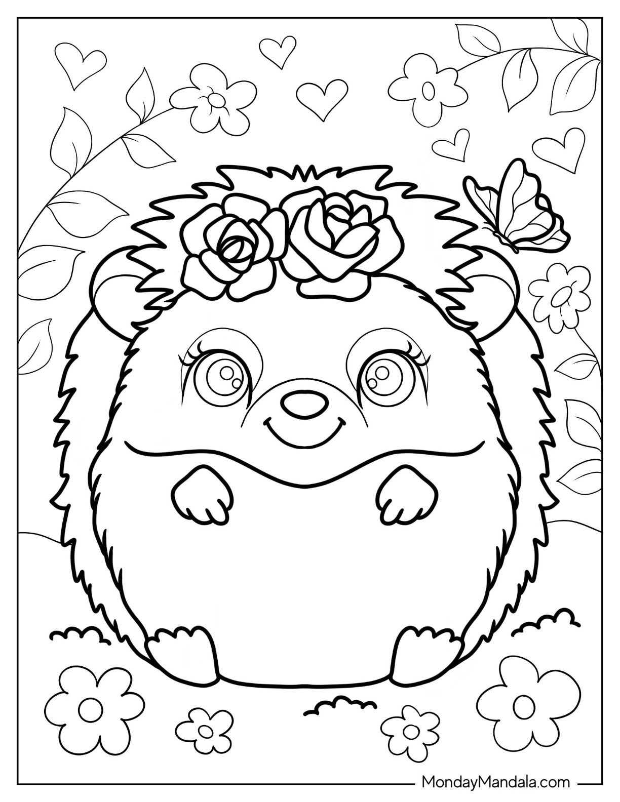 Cute coloring pages free pdf printables