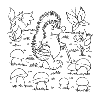 Porcupine coloring pages