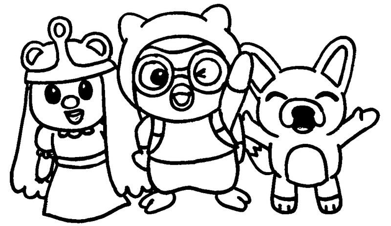 Coloring pages pororo