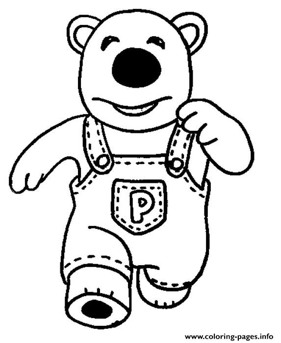 Poby from pororo coloring page printable