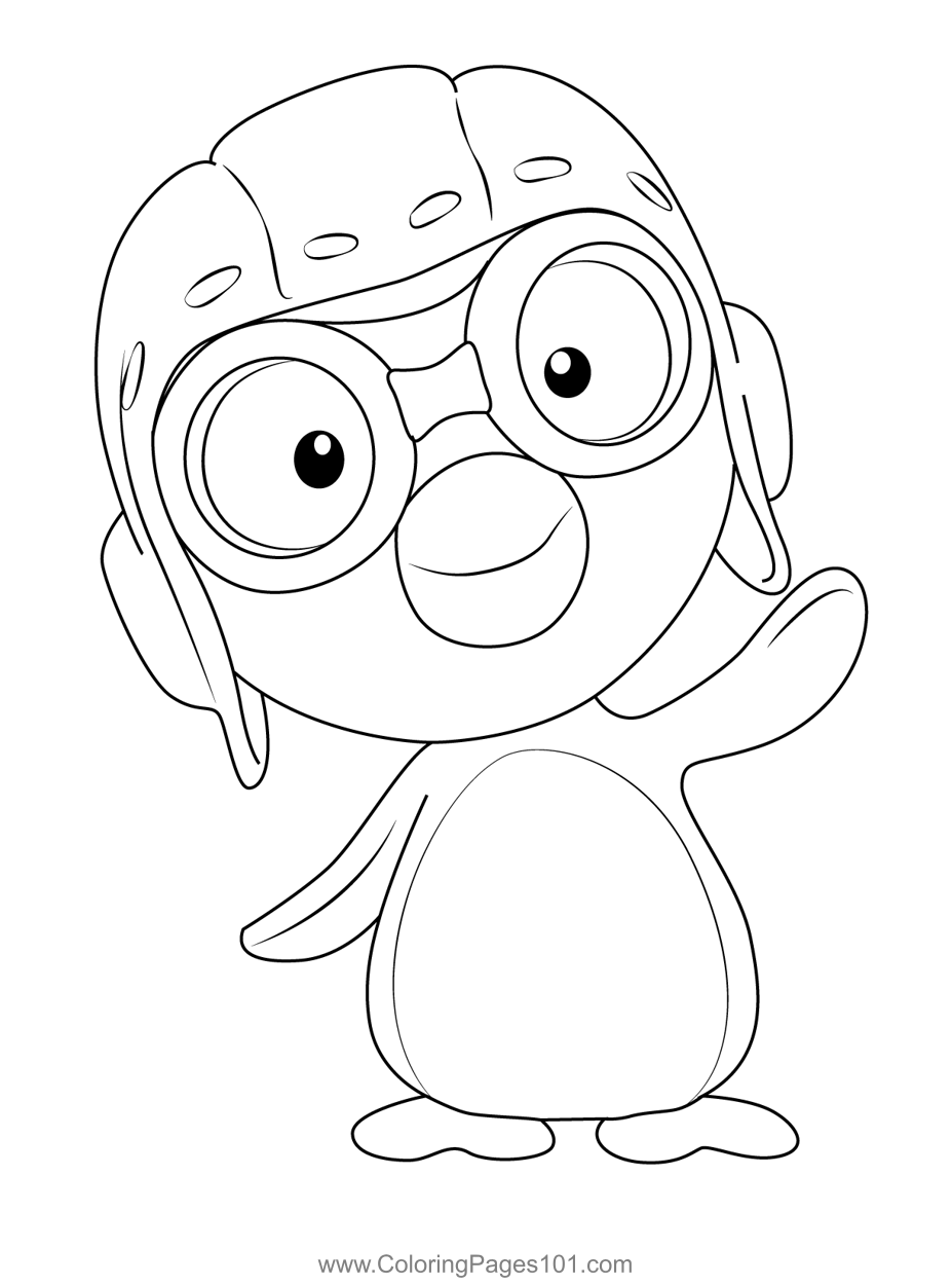 Pororo coloring page for kids