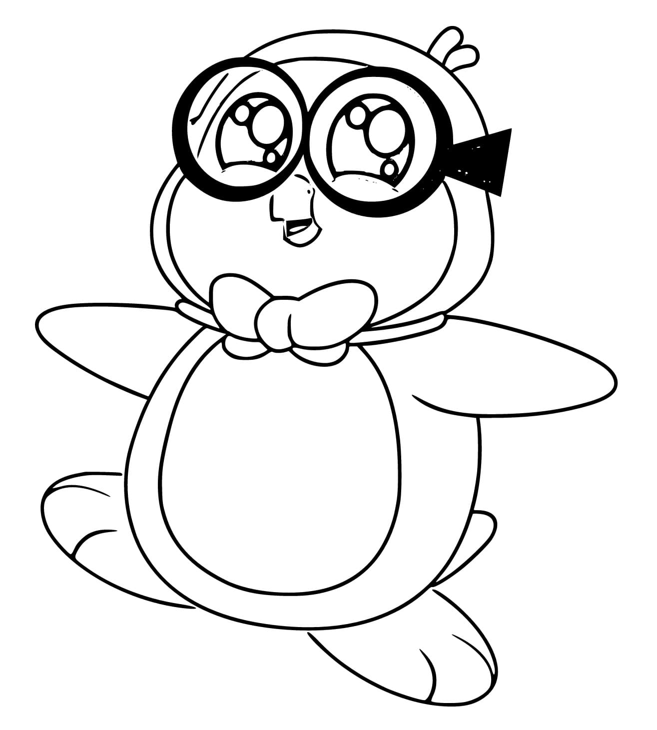Peck the penguin coloring pages