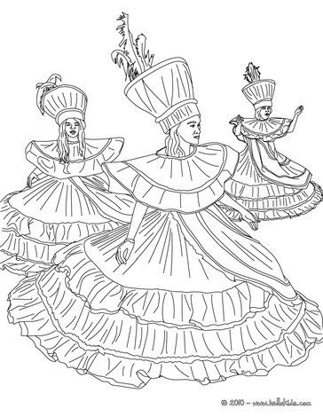 Carnival coloring pages