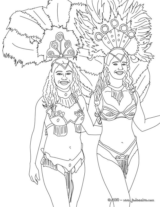 Coloriage carnaval de rio ilustraãão revoluãão farroupilha carnaval