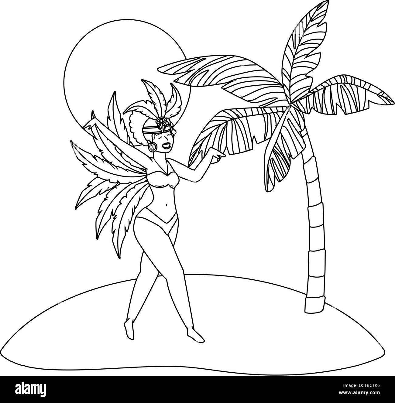 Carnaval brasileão carnaval brasileão imãgen de stock en blanco y negro
