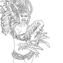 Carnival coloring pages