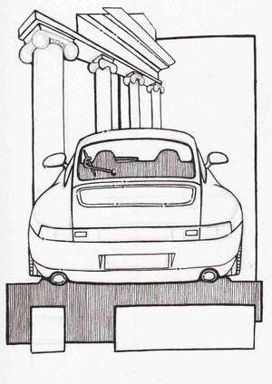 Inspiration from outlaw porsche handmade artwork and colorin â i am berkay ceylan