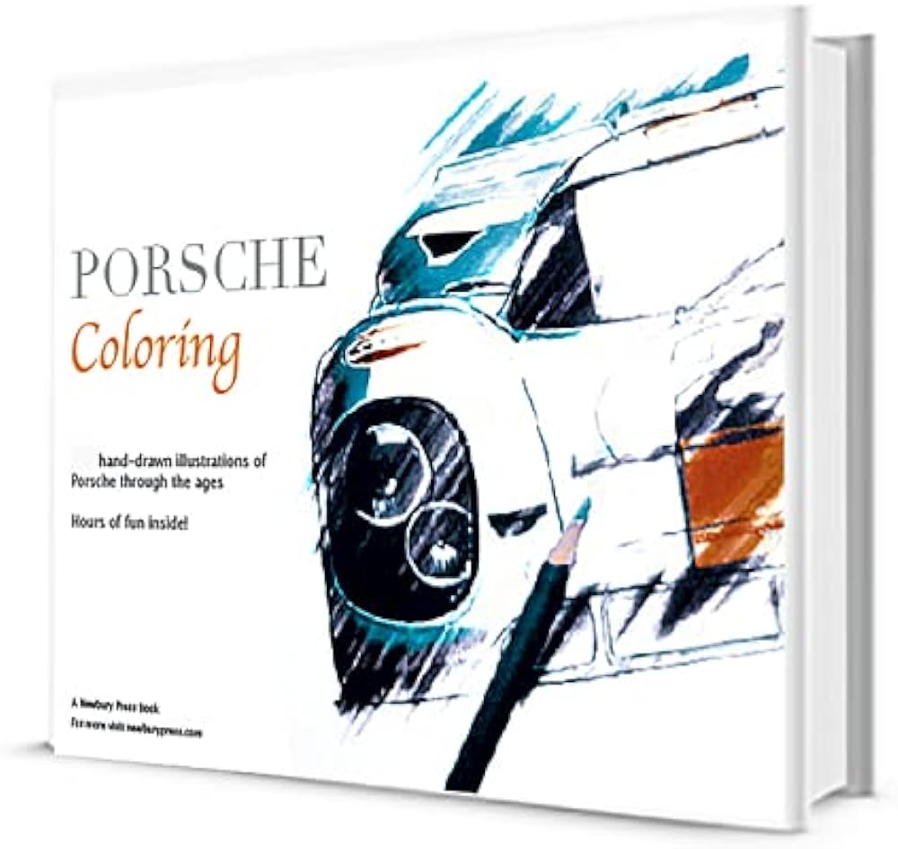 Porsche coloring hand