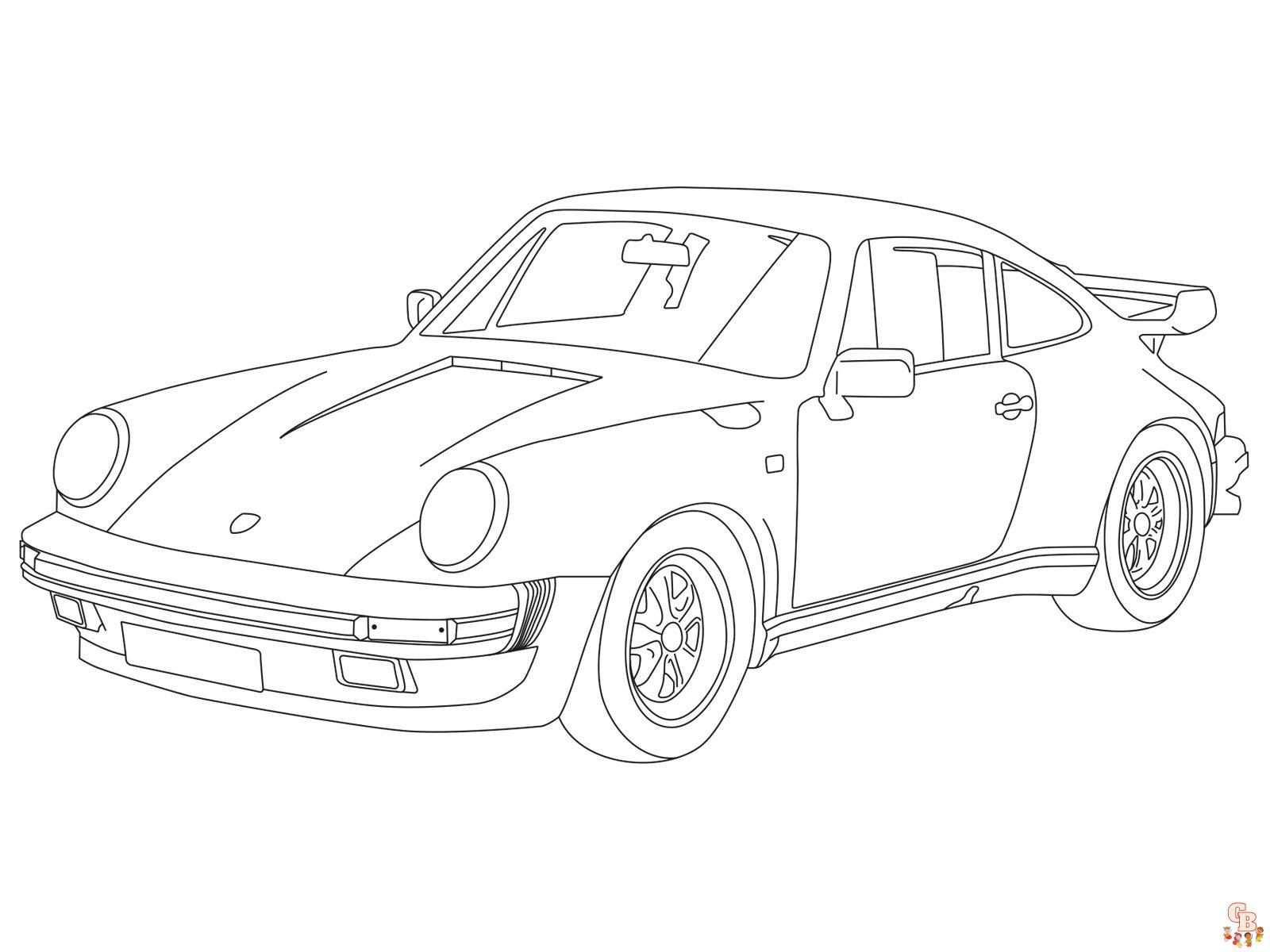 Enjoy free porsche coloring pages for kids