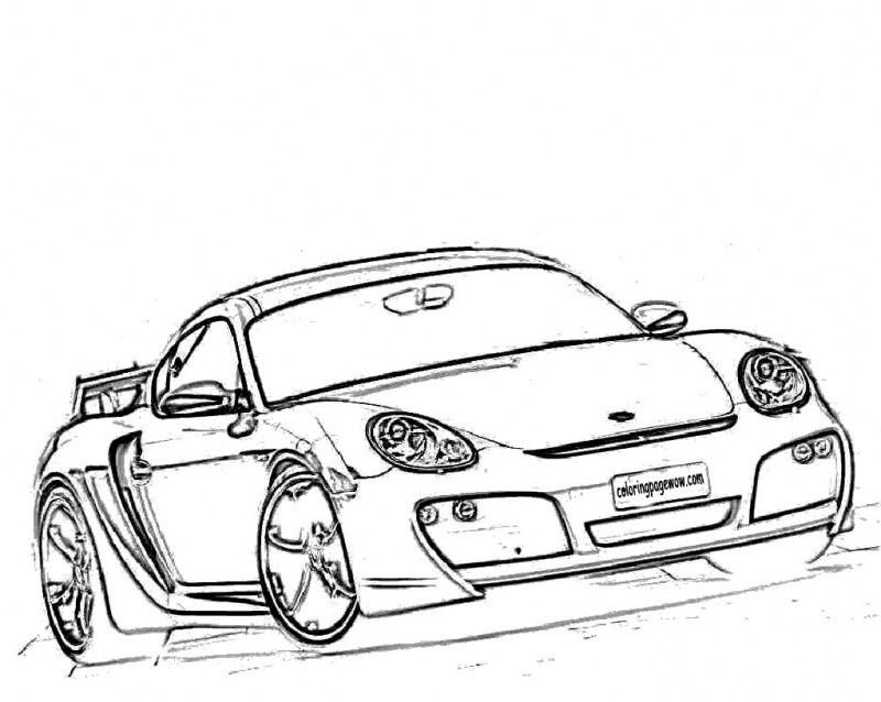 Porsche coloring pages printable for free download