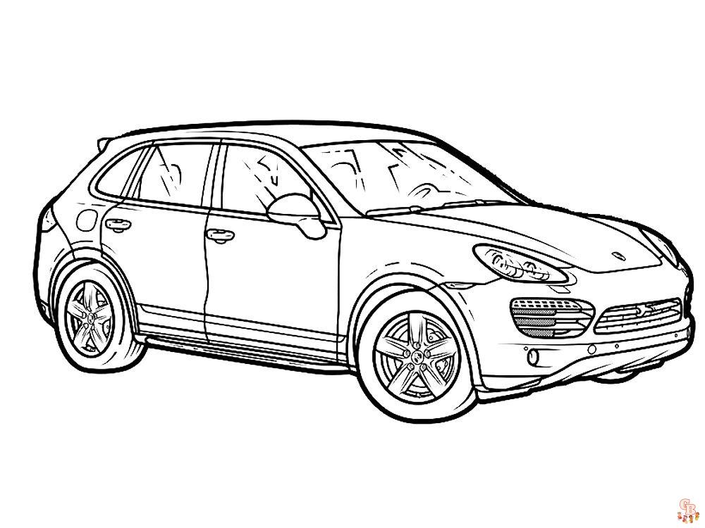 Enjoy free porsche coloring pages for kids