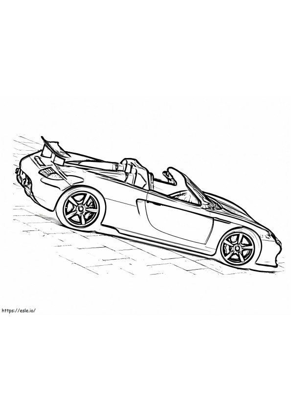 Porsche coloring coloring pages
