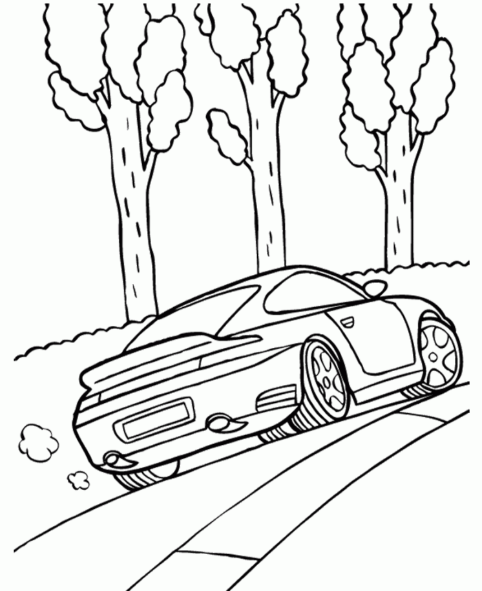Porsche coloring pages printable for free download