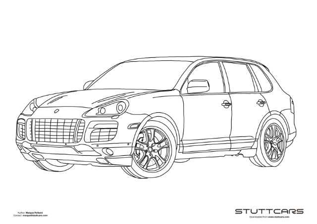 Porsche coloring pages