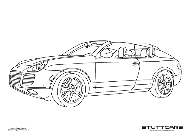 Porsche coloring pages