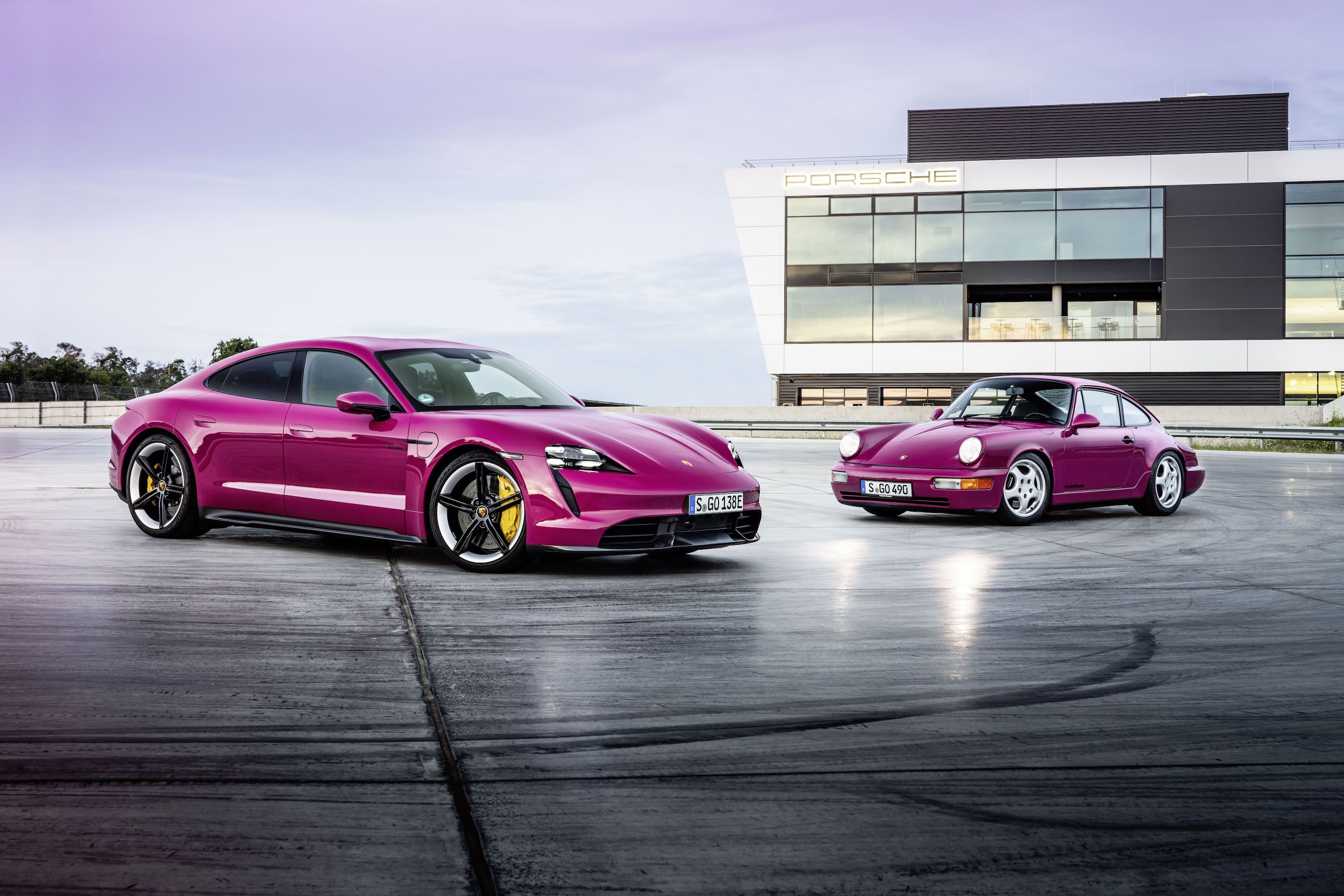 The porsche taycan brings back retro colors