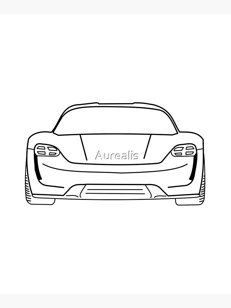 Porsche taycan tote bag for sale by aurealis